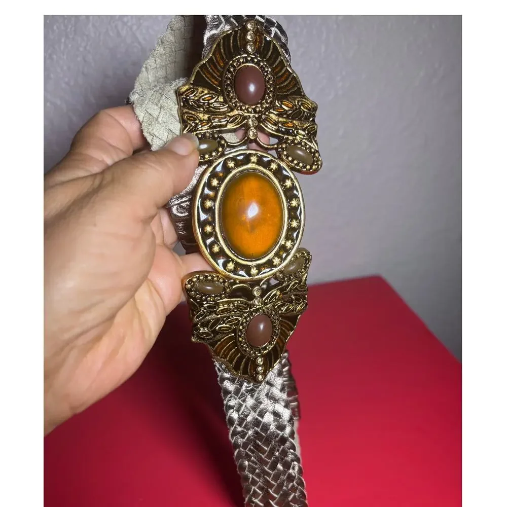 Chicos golden belt size small